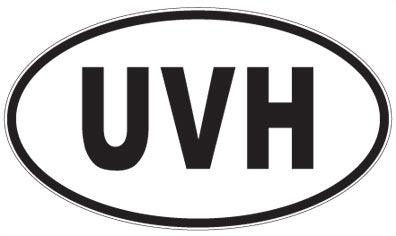 UVH - 3 Letter Initials Oval Magnet