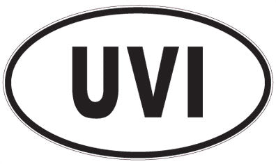 UVI - 3 Letter Initials Oval Magnet