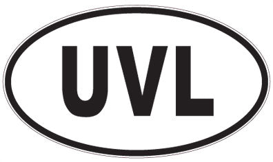UVL - 3 Letter Initials Oval Magnet