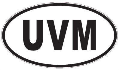 UVM - 3 Letter Initials Oval Magnet
