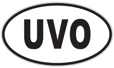 UVO - 3 Letter Initials Oval Magnet