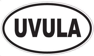 UVULA - Oval Sticker