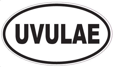 UVULAE - Oval Sticker