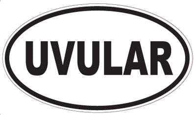 UVULAR - Oval Sticker