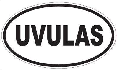 UVULAS - Oval Sticker