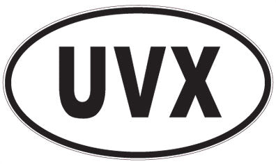 UVX - 3 Letter Initials Oval Magnet