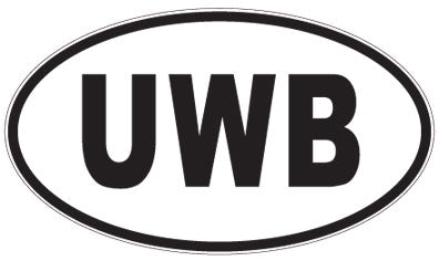 UWB - 3 Letter Initials Oval Magnet