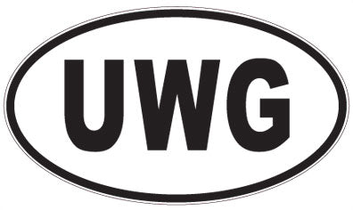 UWG - 3 Letter Initials Oval Magnet