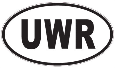 UWR - 3 Letter Initials Oval Magnet