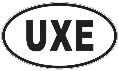 UXE - 3 Letter Initials Oval Magnet