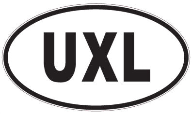 UXL - 3 Letter Initials Oval Magnet