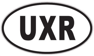 UXR - 3 Letter Initials Oval Magnet
