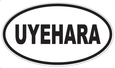 UYEHARA - Oval Sticker