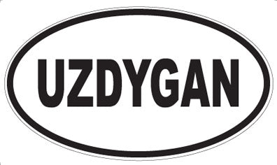 UZDYGAN - Oval Sticker