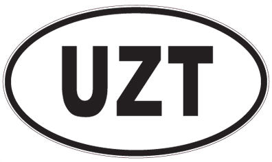 UZT - 3 Letter Initials Oval Magnet