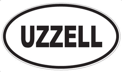 UZZELL - Oval Sticker