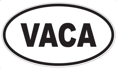 VACA - Oval Sticker
