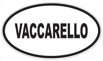 VACCARELLO - Oval Magnet
