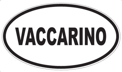 VACCARINO - Oval Sticker