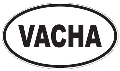 VACHA - Oval Sticker