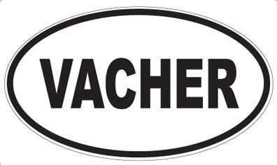 VACHER - Oval Sticker