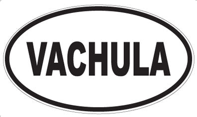 VACHULA - Oval Sticker