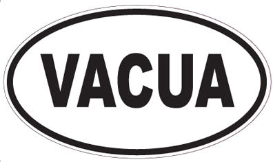 VACUA - Oval Sticker