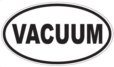 VACUUM - Oval Sticker