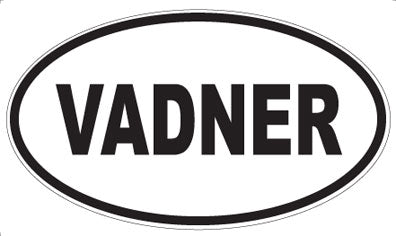 VADNER - Oval Sticker