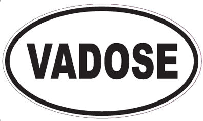 VADOSE - Oval Sticker