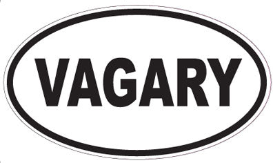 VAGARY - Oval Sticker