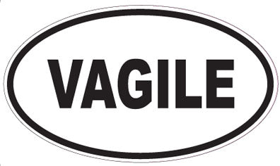 VAGILE - Oval Sticker