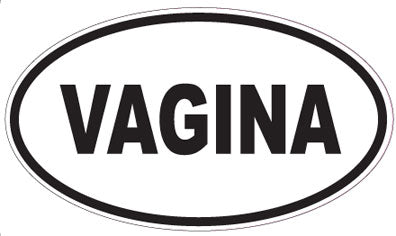 VAGINA - Oval Sticker