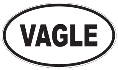 VAGLE - Oval Sticker