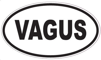 VAGUS - Oval Sticker