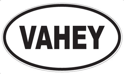 VAHEY - Oval Sticker