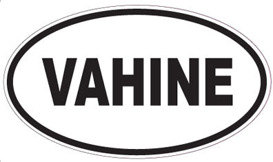 VAHINE - Oval Sticker