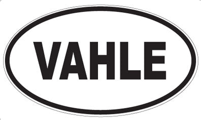 VAHLE - Oval Sticker