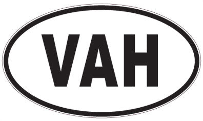 VAH - 3 Letter Initials Oval Magnet