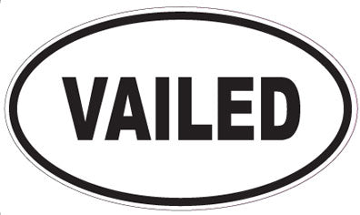 VAILED - Oval Sticker