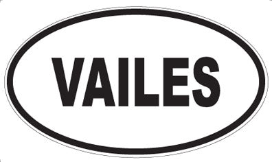 VAILES - Oval Sticker