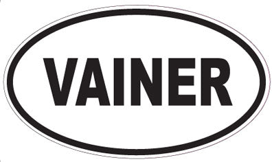 VAINER - Oval Sticker