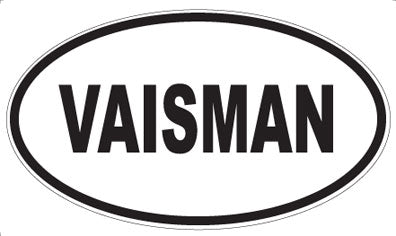 VAISMAN - Oval Sticker