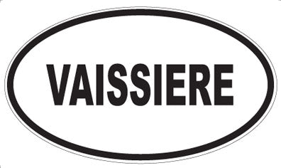 VAISSIERE - Oval Sticker