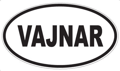 VAJNAR - Oval Sticker