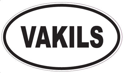 VAKILS - Oval Sticker