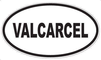 VALCARCEL - Oval Magnet