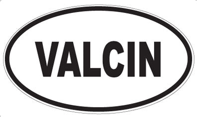 VALCIN - Oval Sticker