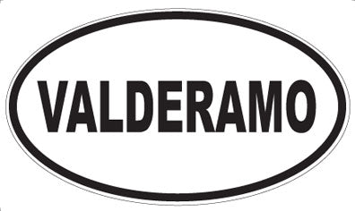 VALDERAMO - Oval Sticker