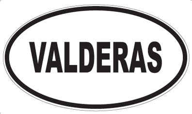 VALDERAS - Oval Sticker
